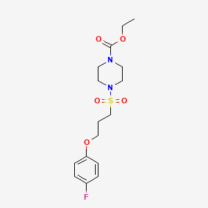Ethyl 4-((3-(4-fluorophenoxy)propyl)sulfonyl)piperazine-1-carboxylate