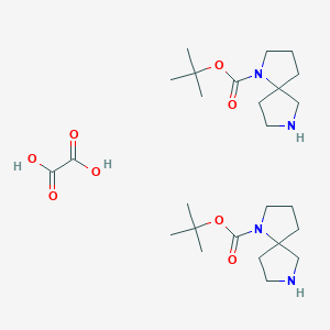 molecular formula C26H46N4O8 B2400164 tert-butyl 1,7-diazaspiro[4.4]nonane-1-carboxylate;oxalic acid CAS No. 1788041-41-7
