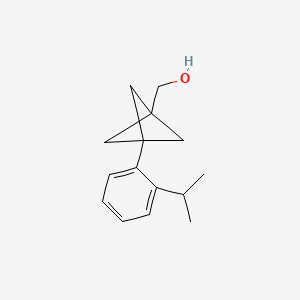 [3-(2-Propan-2-ylphenyl)-1-bicyclo[1.1.1]pentanyl]methanol