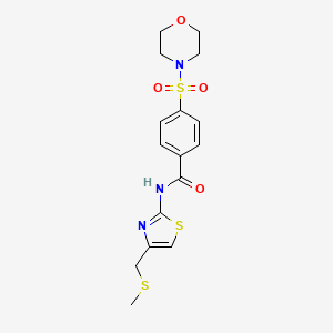 N-(4-((methylthio)methyl)thiazol-2-yl)-4-(morpholinosulfonyl)benzamide