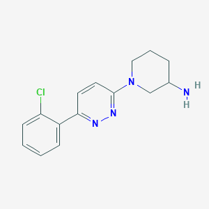 1-[6-(2-Chlorophenyl)pyridazin-3-yl]piperidin-3-amine