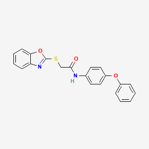 B2400209 2-(1,3-benzoxazol-2-ylsulfanyl)-N-(4-phenoxyphenyl)acetamide CAS No. 444165-34-8