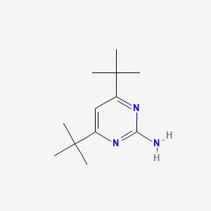 molecular formula C12H21N3 B2400222 4,6-Di-tert-butylpyrimidin-2-amine CAS No. 78641-13-1
