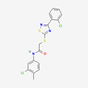 N-(3-chloro-4-methylphenyl)-2-((3-(2-chlorophenyl)-1,2,4-thiadiazol-5-yl)thio)acetamide