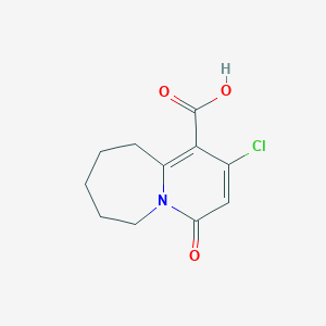 2-Chloro-4-oxo-4,6,7,8,9,10-hexahydropyrido[1,2-a]azepine-1-carboxylic acid