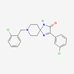 8-(2-Chlorobenzyl)-3-(3-chlorophenyl)-1,4,8-triazaspiro[4.5]dec-3-en-2-one
