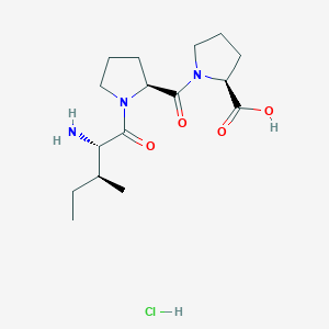 molecular formula C16H28ClN3O4 B2400240 H-Ile-Pro-Pro-OH hydrochloride 