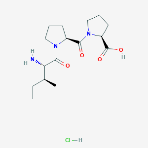 molecular formula C16H28ClN3O4 B2400240 H-Ile-Pro-Pro-OH (hydrochloride) CAS No. 1208862-61-6