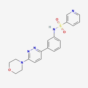 N-[3-(6-morpholin-4-ylpyridazin-3-yl)phenyl]pyridine-3-sulfonamide