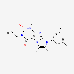 3-allyl-8-(3,5-dimethylphenyl)-1,6,7-trimethyl-1H-imidazo[2,1-f]purine-2,4(3H,8H)-dione