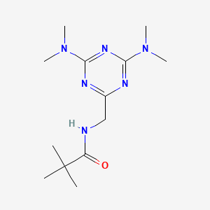 N-((4,6-bis(dimethylamino)-1,3,5-triazin-2-yl)methyl)pivalamide