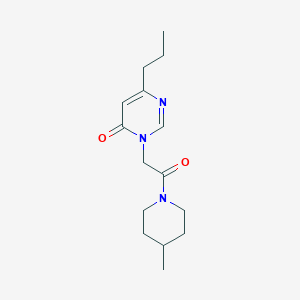 3-(2-(4-methylpiperidin-1-yl)-2-oxoethyl)-6-propylpyrimidin-4(3H)-one