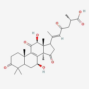 (E,2R)-6-[(7R,10R,12R,13S,14S)-7,12-Dihydroxy-4,4,10,13,14-pentamethyl-3,11,15-trioxo-1,2,5,6,7,12,16,17-octahydrocyclopenta[a]phenanthren-17-yl]-2-methyl-4-oxohept-5-enoic acid