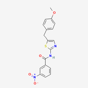 N-[5-(4-methoxybenzyl)-1,3-thiazol-2-yl]-3-nitrobenzamide