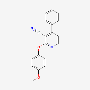 2-(4-Methoxyphenoxy)-4-phenylnicotinonitrile