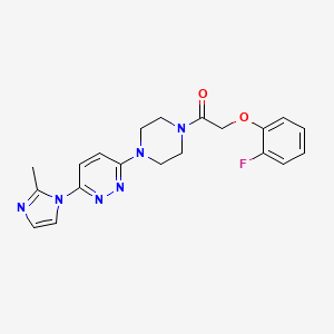 2-(2-fluorophenoxy)-1-(4-(6-(2-methyl-1H-imidazol-1-yl)pyridazin-3-yl)piperazin-1-yl)ethanone