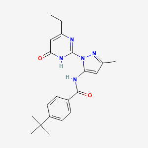 molecular formula C21H25N5O2 B2400302 Tcmdc-142373 CAS No. 1002483-84-2