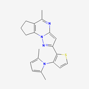 2-[3-(2,5-dimethyl-1H-pyrrol-1-yl)-2-thienyl]-5-methyl-7,8-dihydro-6H-cyclopenta[e]pyrazolo[1,5-a]pyrimidine