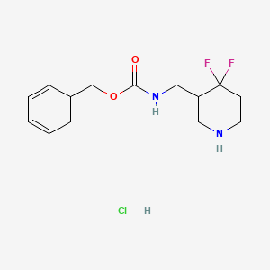 Benzyl ((4,4-difluoropiperidin-3-yl)methyl)carbamate hydrochloride
