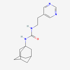molecular formula C17H24N4O B2400333 1-((1R,3s)-adamantan-1-yl)-3-(2-(pyrimidin-5-yl)ethyl)urea CAS No. 2058820-23-6
