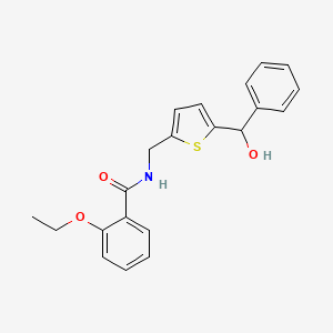 molecular formula C21H21NO3S B2400338 2-ethoxy-N-((5-(hydroxy(phenyl)methyl)thiophen-2-yl)methyl)benzamide CAS No. 1797774-81-2