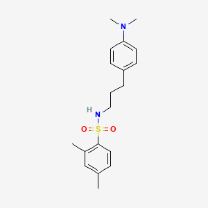 molecular formula C19H26N2O2S B2400402 N-(3-(4-(dimethylamino)phenyl)propyl)-2,4-dimethylbenzenesulfonamide CAS No. 953921-57-8