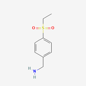 molecular formula C9H13NO2S B2400467 [4-(Ethanesulfonyl)phenyl]methanamine CAS No. 583837-94-9