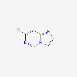 molecular formula C6H4ClN3 B2400472 7-Chloroimidazo[1,2-c]pyrimidine CAS No. 55662-71-0
