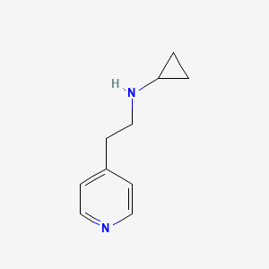 molecular formula C10H16Cl2N2 B2400484 Cyclopropyl-(2-pyridin-4-yl-ethyl)-amine CAS No. 373356-36-6
