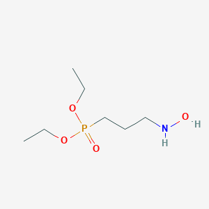molecular formula C7H18NO4P B024005 磷酸二乙酯 3-(N-羟氨基)丙酯 CAS No. 66508-19-8