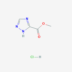 molecular formula C4H6ClN3O2 B2400807 methyl 1H-1,2,4-triazole-3-carboxylate hydrochloride CAS No. 1204818-20-1