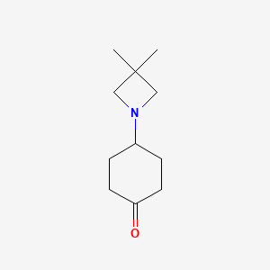 molecular formula C11H19NO B2400835 4-(3,3-Dimethylazetidin-1-yl)cyclohexan-1-one CAS No. 1513233-06-1