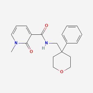 molecular formula C19H22N2O3 B2400862 1-methyl-2-oxo-N-((4-phenyltetrahydro-2H-pyran-4-yl)methyl)-1,2-dihydropyridine-3-carboxamide CAS No. 1324547-59-2