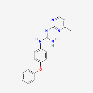 molecular formula C19H19N5O B2400900 1-(4,6-Dimethylpyrimidin-2-yl)-3-(4-phenoxyphenyl)guanidine CAS No. 376625-51-3