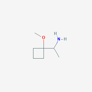 molecular formula C7H15NO B2400962 1-(1-Methoxycyclobutyl)ethan-1-amine CAS No. 1595919-41-7