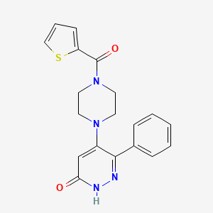 6-phenyl-5-[4-(2-thienylcarbonyl)piperazino]-3(2H)-pyridazinone