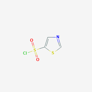 molecular formula C3H2ClNO2S2 B2401030 1,3-Thiazole-5-sulfonyl chloride CAS No. 1820741-28-3