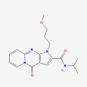 molecular formula C18H22N4O3 B2401062 N-isopropyl-1-(3-methoxypropyl)-4-oxo-1,4-dihydropyrido[1,2-a]pyrrolo[2,3-d]pyrimidine-2-carboxamide CAS No. 900266-56-0