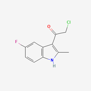 molecular formula C11H9ClFNO B2401083 2-chloro-1-(5-fluoro-2-methyl-1H-indol-3-yl)ethanone CAS No. 843638-28-8