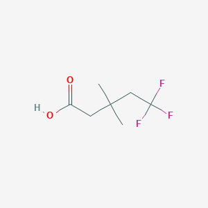 molecular formula C7H11F3O2 B2401143 5,5,5-Trifluoro-3,3-dimethylpentanoic acid CAS No. 1008754-91-3