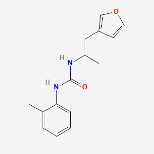 molecular formula C15H18N2O2 B2401165 1-(1-(Furan-3-yl)propan-2-yl)-3-(o-tolyl)urea CAS No. 1788675-08-0