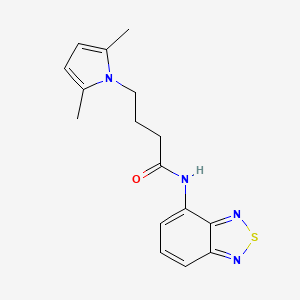 B2401181 N-(benzo[c][1,2,5]thiadiazol-4-yl)-4-(2,5-dimethyl-1H-pyrrol-1-yl)butanamide CAS No. 1251633-22-3