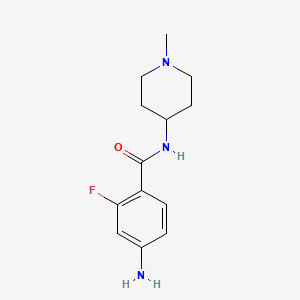 4-Amino-2-fluoro-N-(1-methylpiperidin-4-yl)benzamide