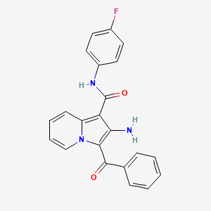 2-amino-3-benzoyl-N-(4-fluorophenyl)indolizine-1-carboxamide