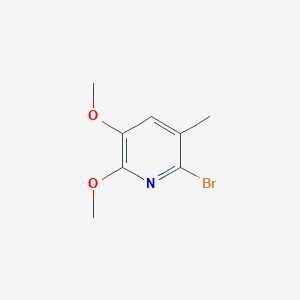 molecular formula C8H10BrNO2 B2401210 2-Bromo-5,6-dimethoxy-3-methylpyridine CAS No. 64837-91-8