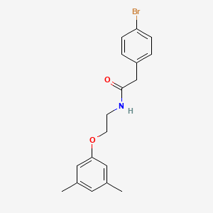 molecular formula C18H20BrNO2 B2401218 2-(4-bromophenyl)-N-(2-(3,5-dimethylphenoxy)ethyl)acetamide CAS No. 1203201-78-8