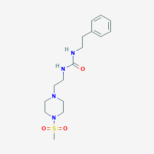 1-(2-(4-(Methylsulfonyl)piperazin-1-yl)ethyl)-3-phenethylurea