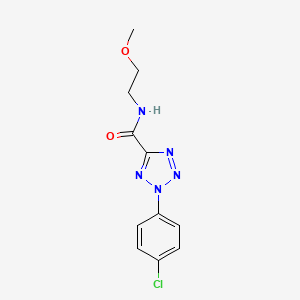 2-(4-chlorophenyl)-N-(2-methoxyethyl)-2H-tetrazole-5-carboxamide