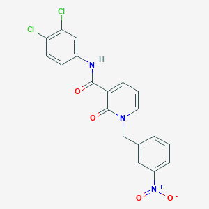N-(3,4-dichlorophenyl)-1-(3-nitrobenzyl)-2-oxo-1,2-dihydropyridine-3-carboxamide