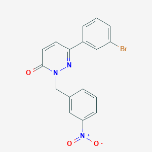 6-(3-Bromophenyl)-2-[(3-nitrophenyl)methyl]pyridazin-3-one